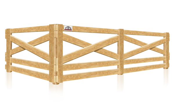 Crossbuck decorative farm fence in the Middle Tennessee area.