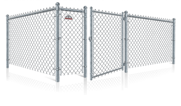 Chain Link gate in closed position
