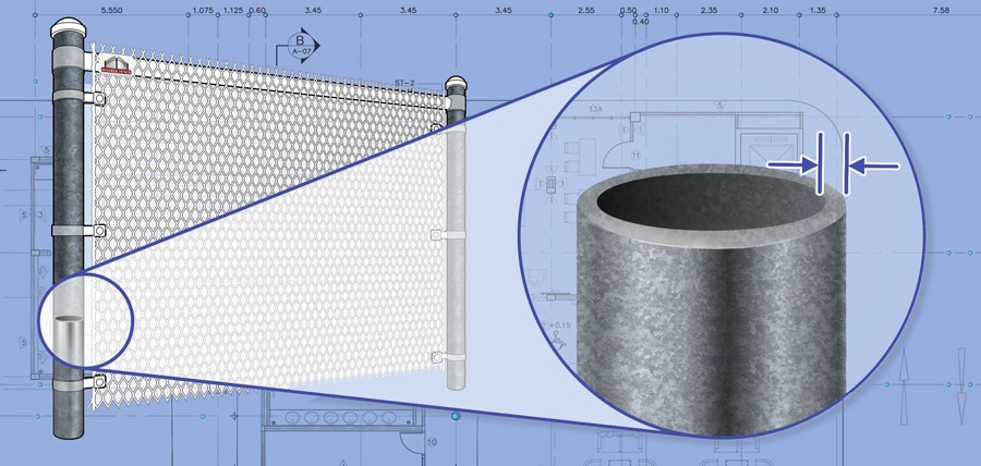 Middle Tennessee Chain Link fence Posts installation company