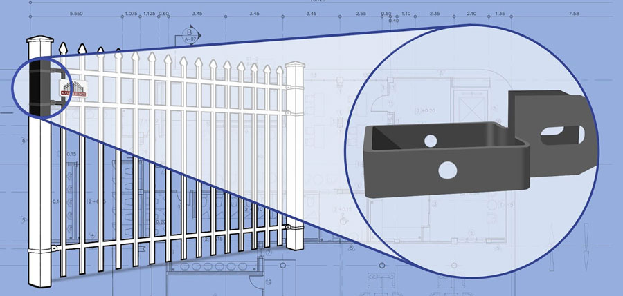 Middle Tennessee Ornamental Steel fence Brackets installation company