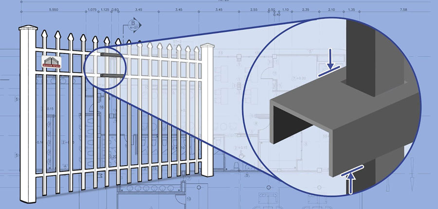 Middle Tennessee Ornamental Steel fence Rails installation company