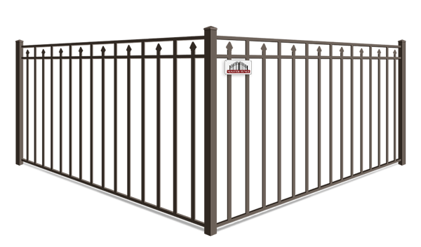 Alternating Extended Pickets aluminum fence company in Middle Tennessee
