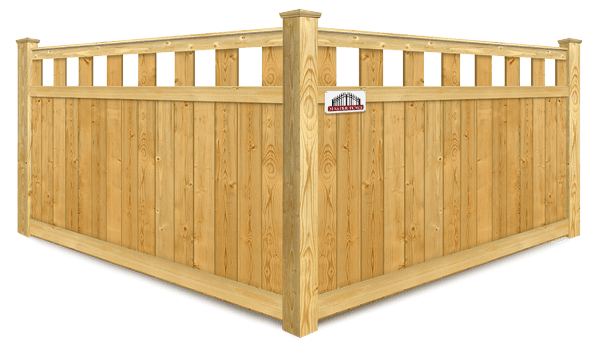 Extended Alternating Pickets wood fence company in Middle Tennessee