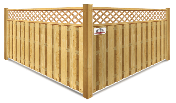 Lattice Top wood fence company in Middle Tennessee