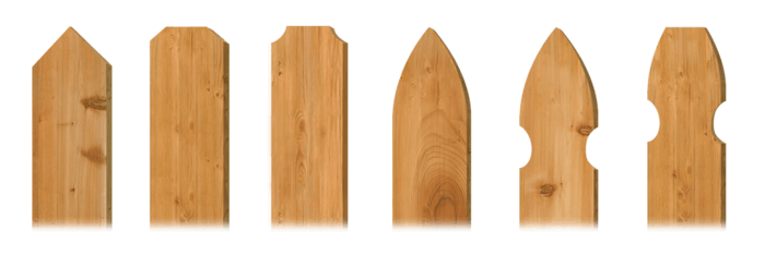 Picket styles - wood fence company in Middle Tennessee