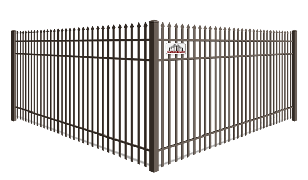 Double Picket Spear Top wrought iron fence company in Middle Tennessee