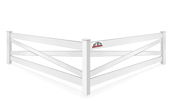 Crossbuck vinyl fence contractor in Middle Tennessee