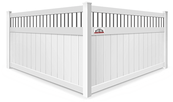 Metal Spindle Top vinyl fence contractor in Middle Tennessee