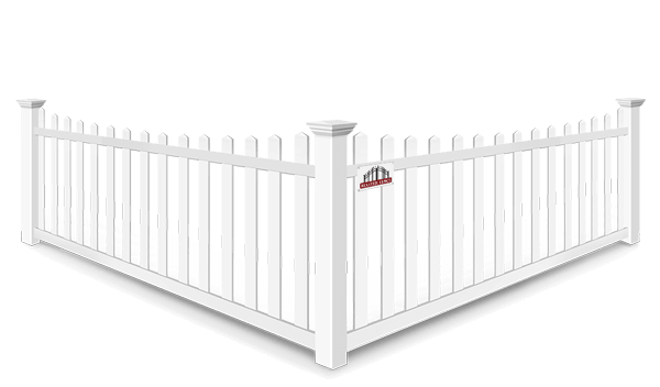 Scalloped Picket vinyl fence contractor in Middle Tennessee