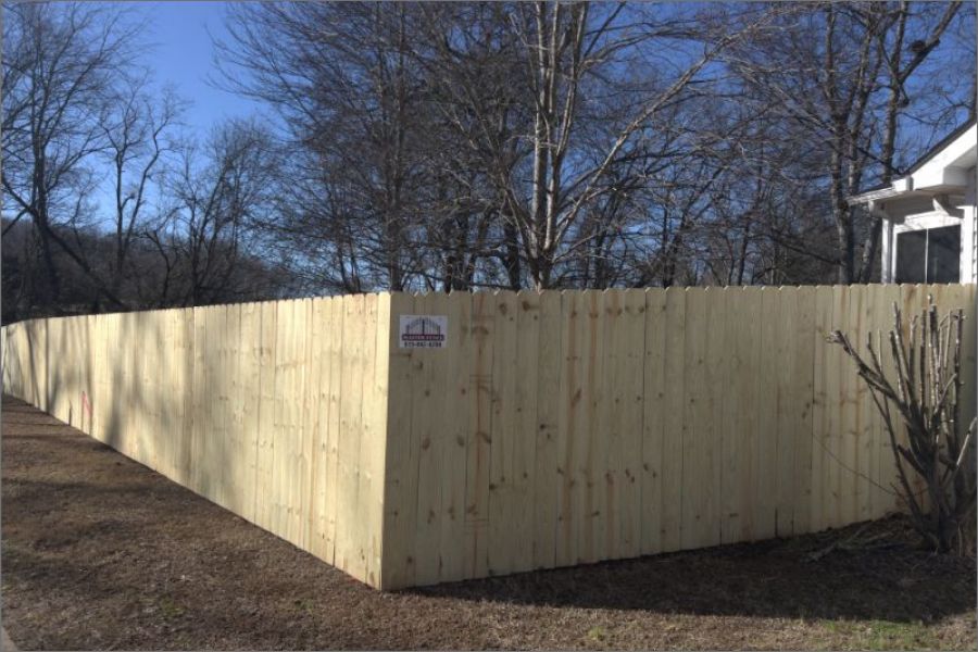 Custom wood fence installed by Master Fence in Murfreesboro, TN